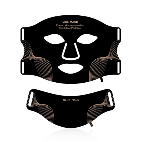 LED Face & Neck Mask – 7 Color Light Therapy, Wireless & Flexible